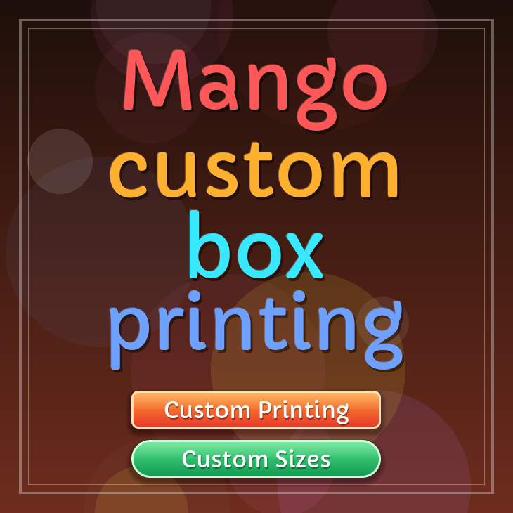 Mango custom box printing