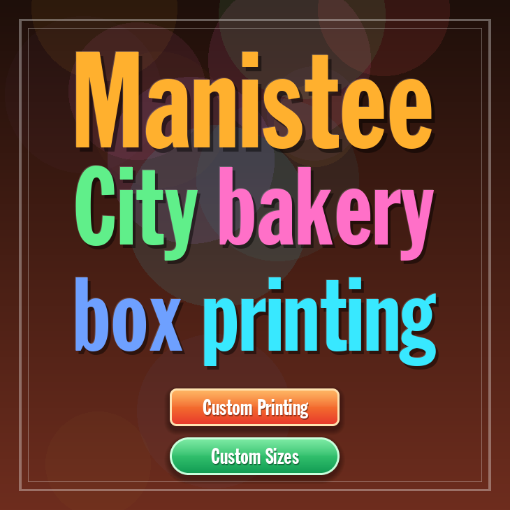 Manistee City bakery box printing