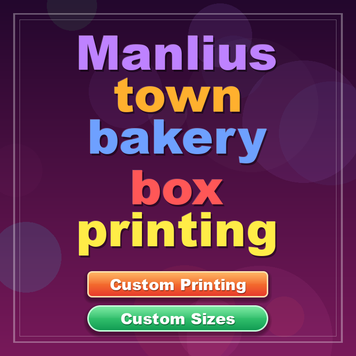 Manlius Town bakery box printing