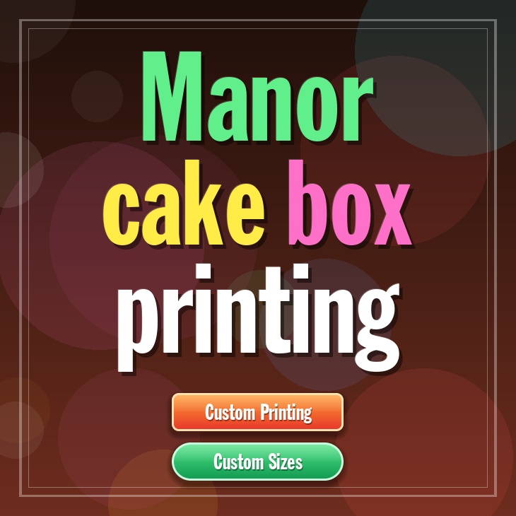 Manor cake box printing