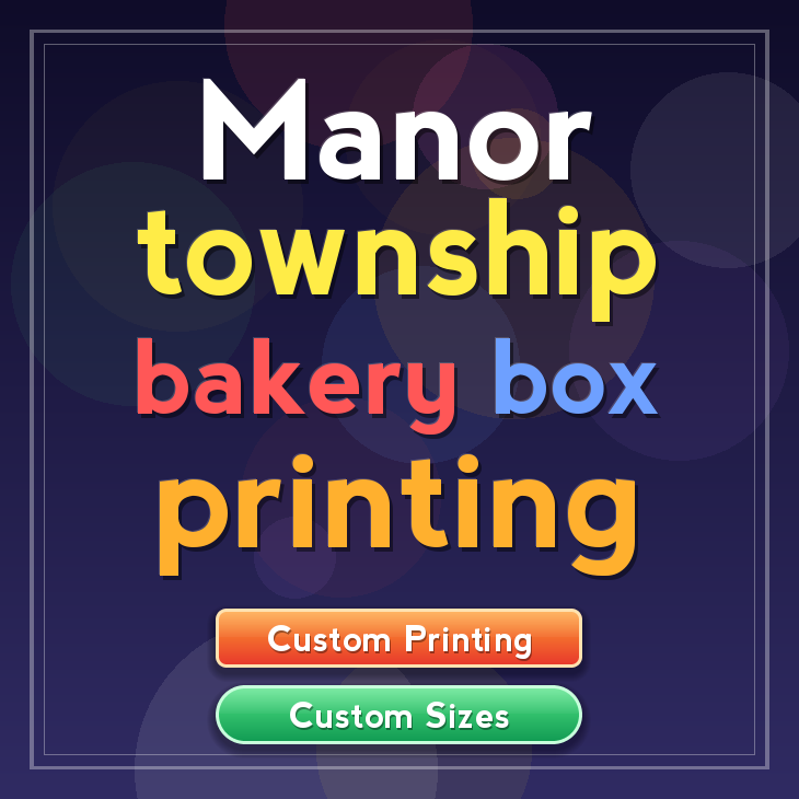 Manor Township bakery box printing
