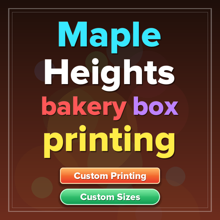 Maple Heights bakery box printing