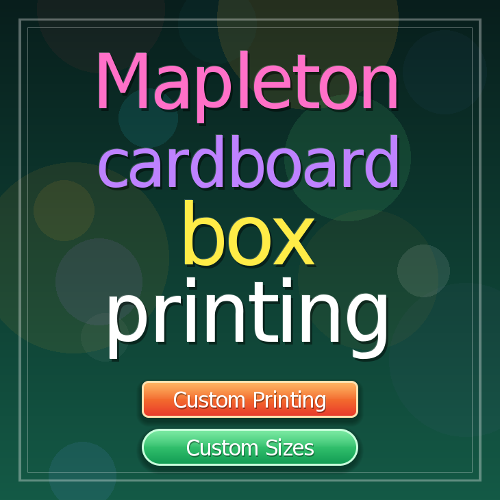 Mapleton cardboard box printing
