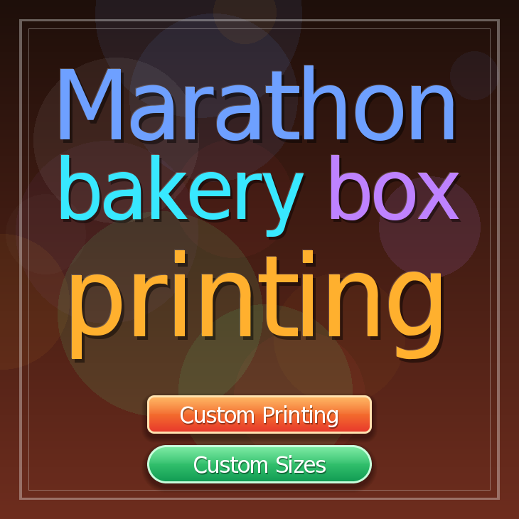 Marathon bakery box printing