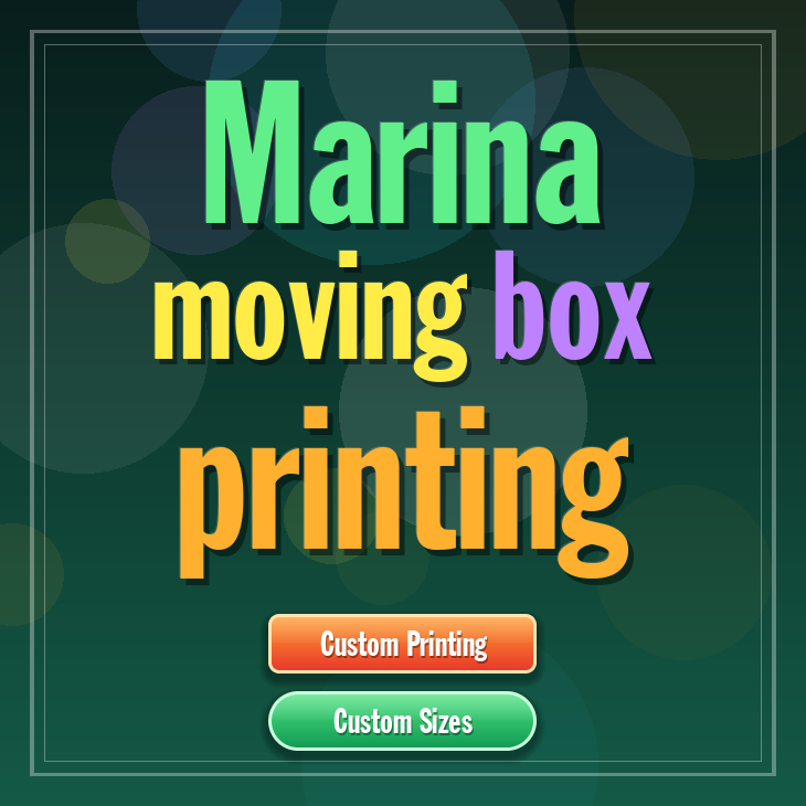 Marina moving box printing