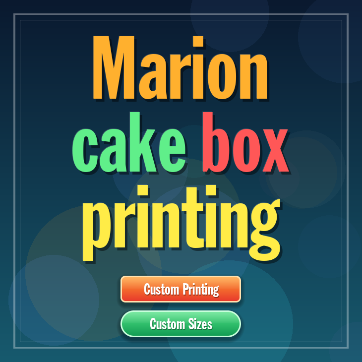 Marion cake box printing