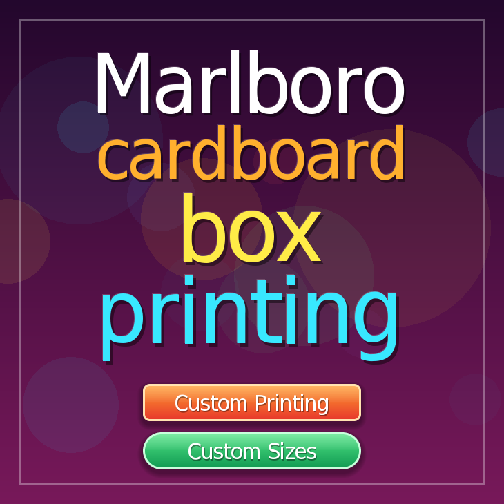 Marlboro cardboard box printing