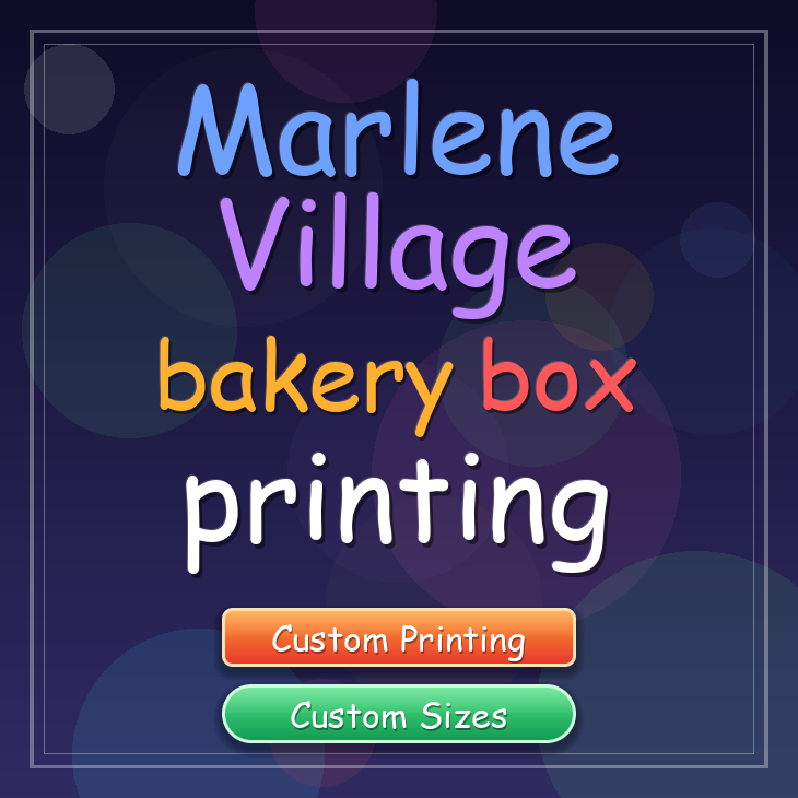 Marlene Village bakery box printing