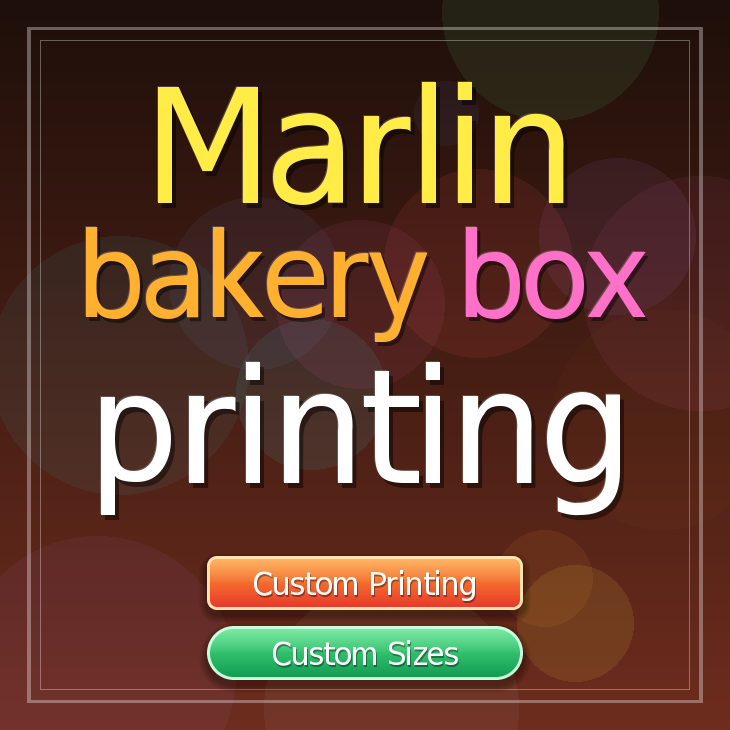 Marlin bakery box printing