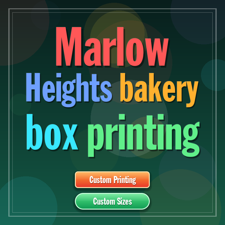 Marlow Heights bakery box printing