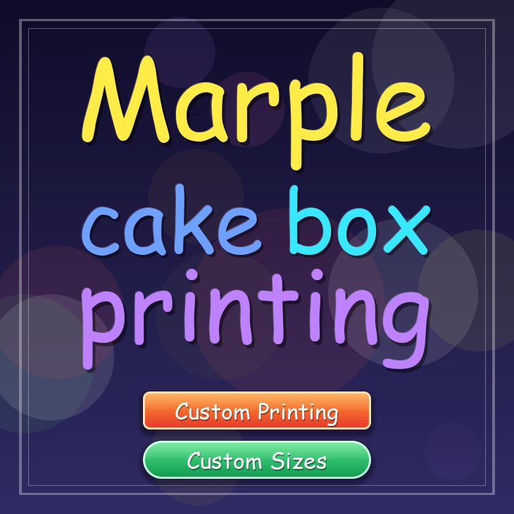Marple cake box printing