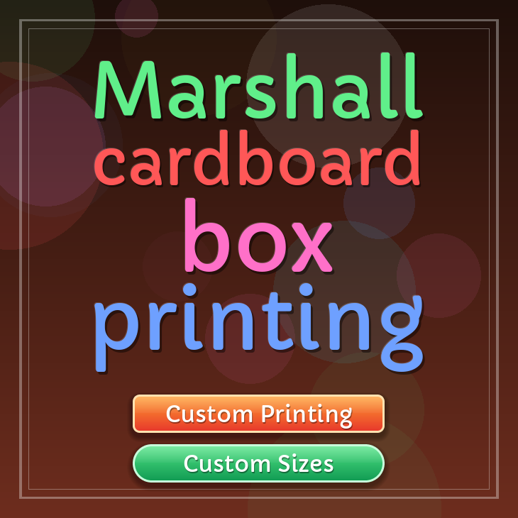 Marshall cardboard box printing
