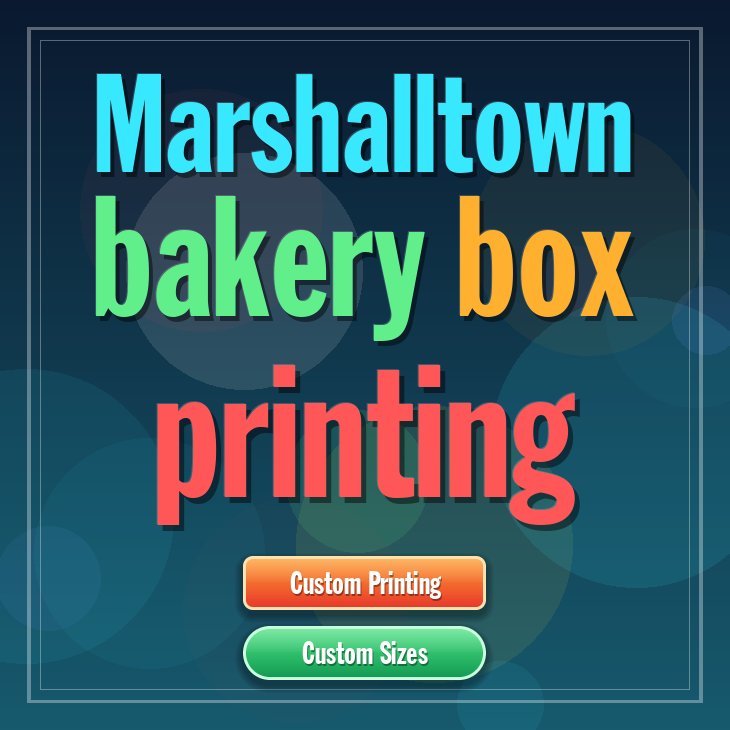 Marshalltown bakery box printing