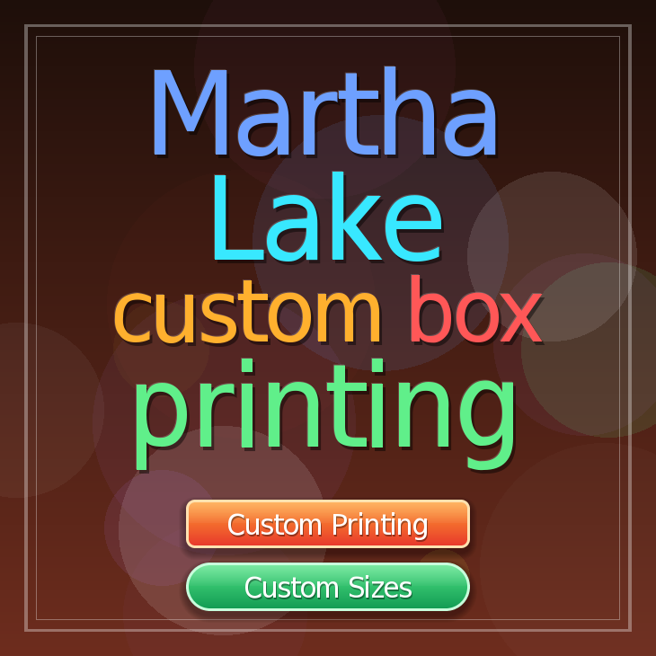 Martha Lake custom box printing