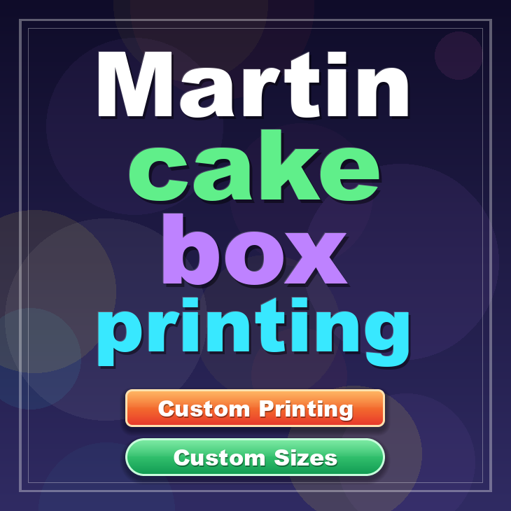 Martin cake box printing