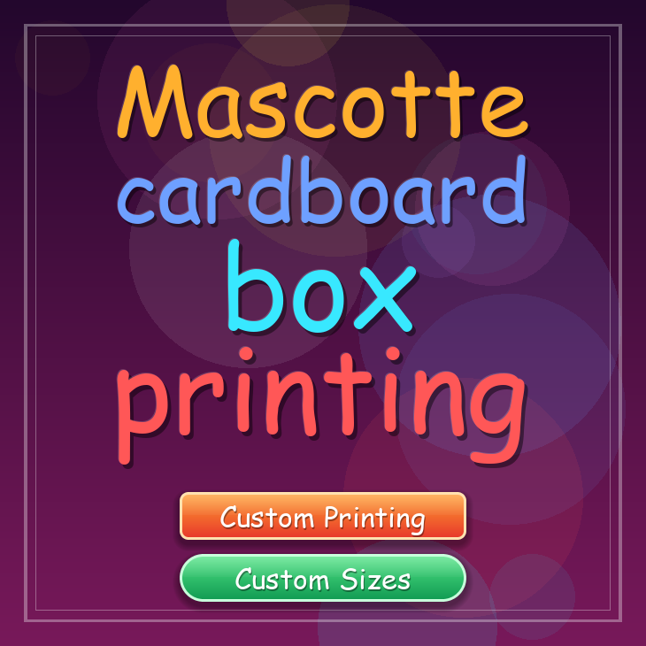 Mascotte cardboard box printing