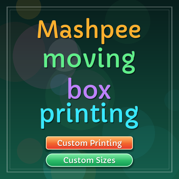Mashpee moving box printing