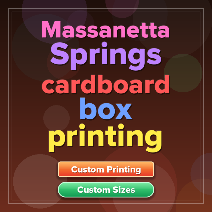 Massanetta Springs cardboard box printing
