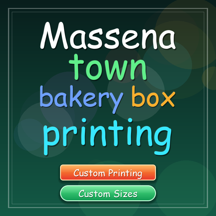 Massena Town bakery box printing
