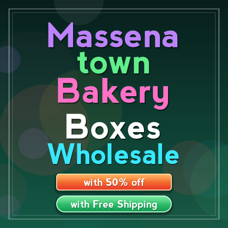 Massena Town bakery boxes