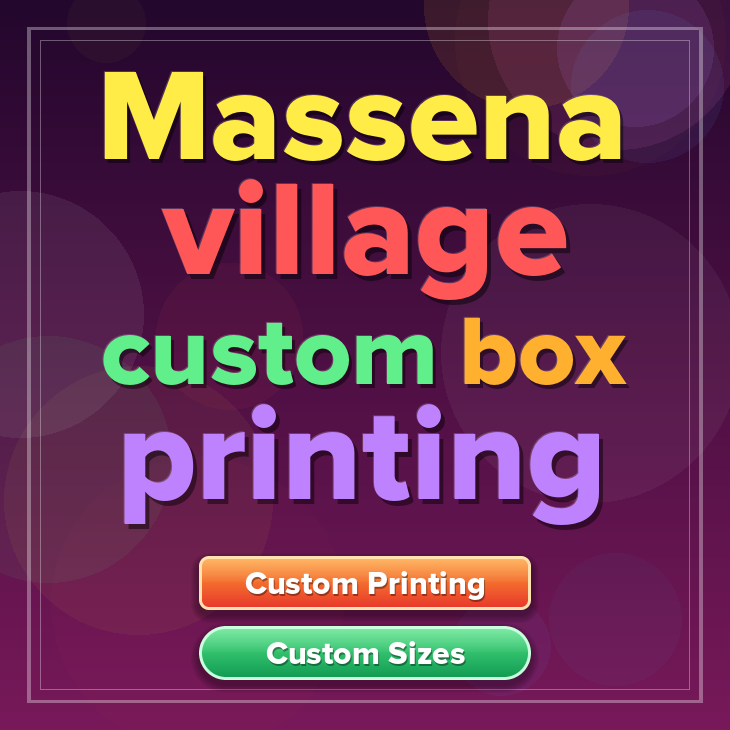Massena village custom box printing