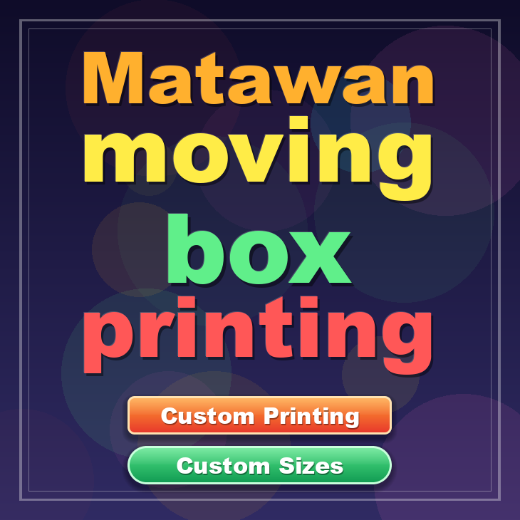 Matawan moving box printing