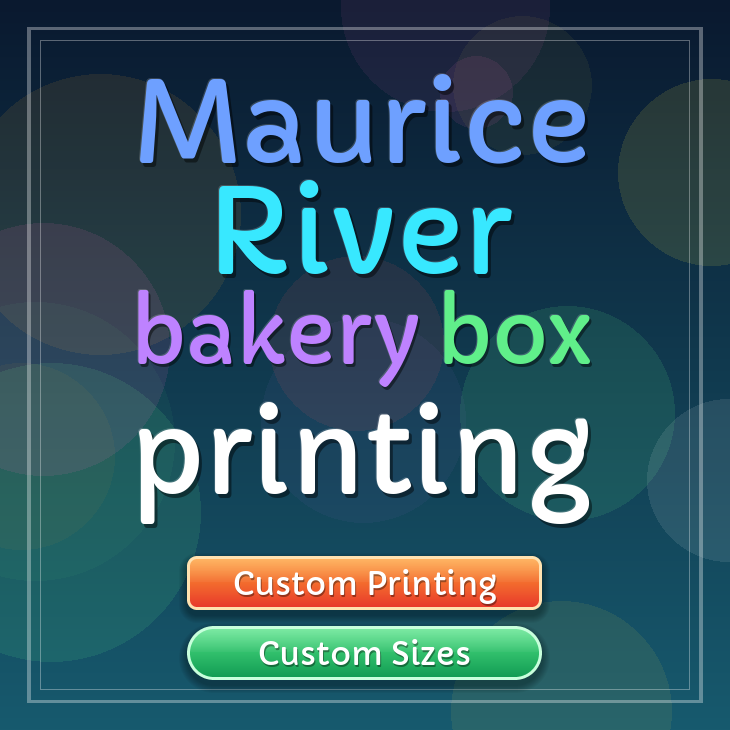 Maurice River bakery box printing