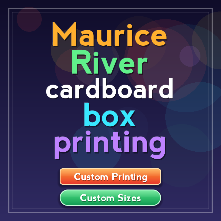 Maurice River cardboard box printing