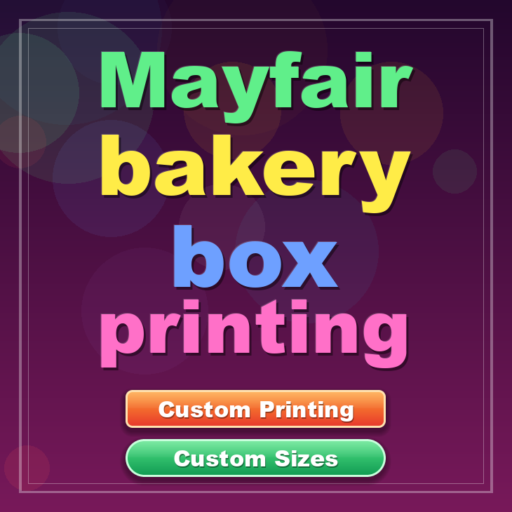 Mayfair bakery box printing