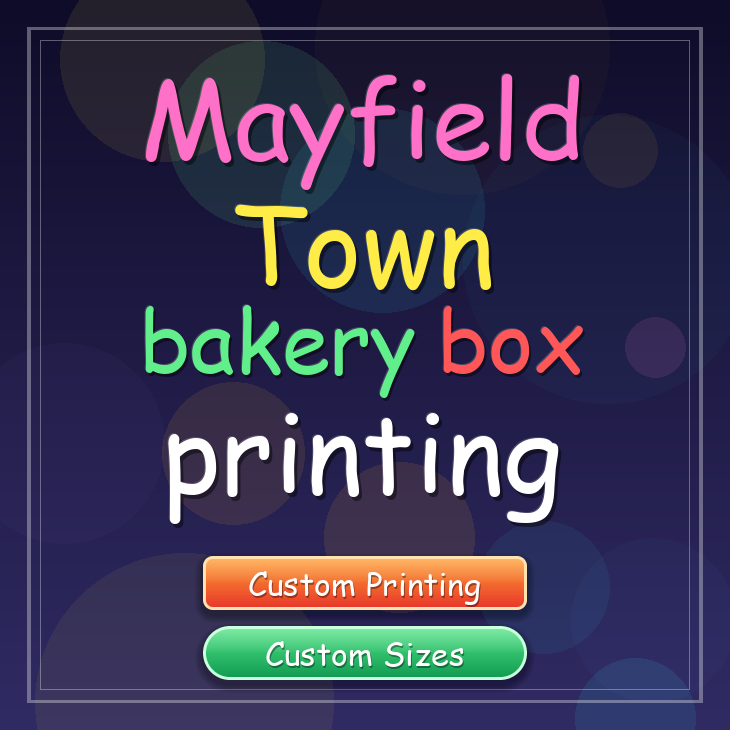 Mayfield Town bakery box printing