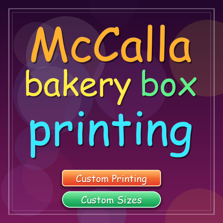 Mccalla bakery box printing