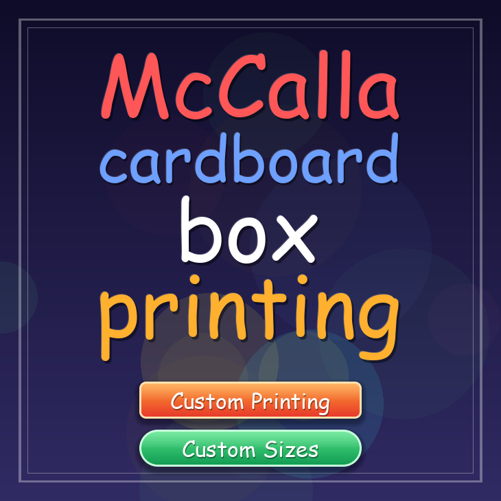 McCalla cardboard box printing