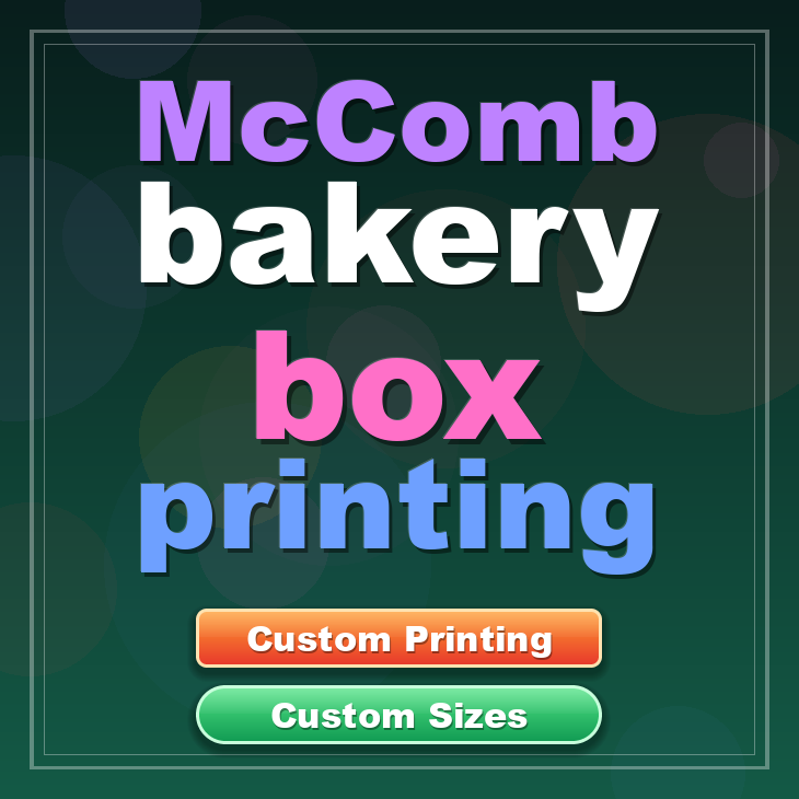 Mccomb bakery box printing