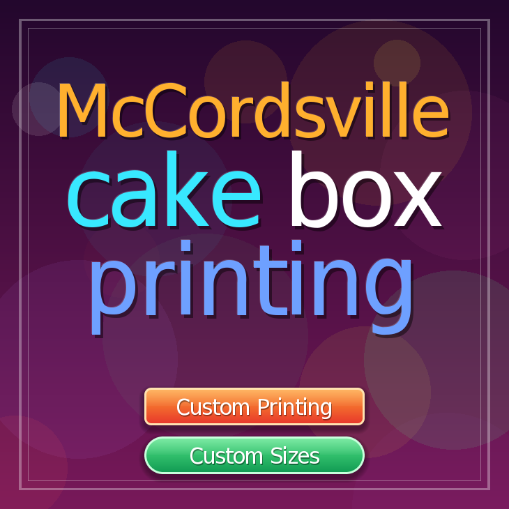 Mccordsville cake box printing