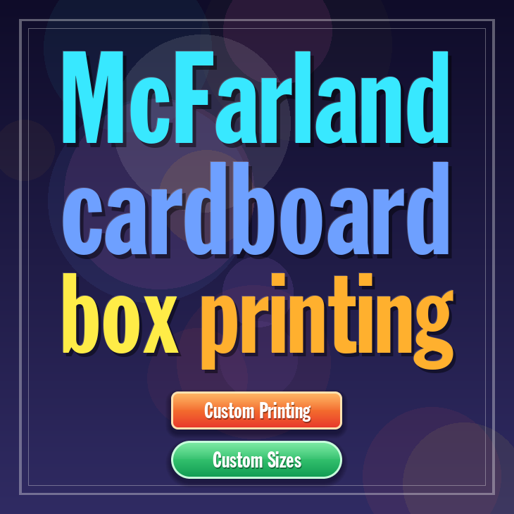 McFarland cardboard box printing