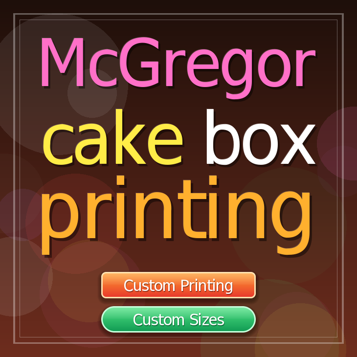 Mcgregor cake box printing