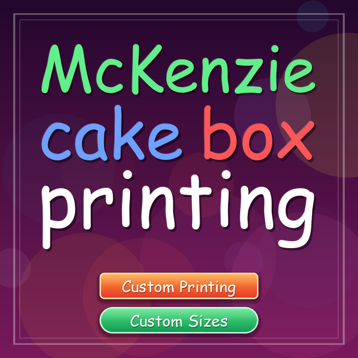 Mckenzie cake box printing