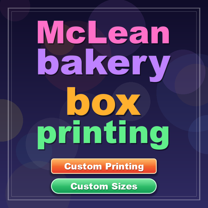 Mclean bakery box printing