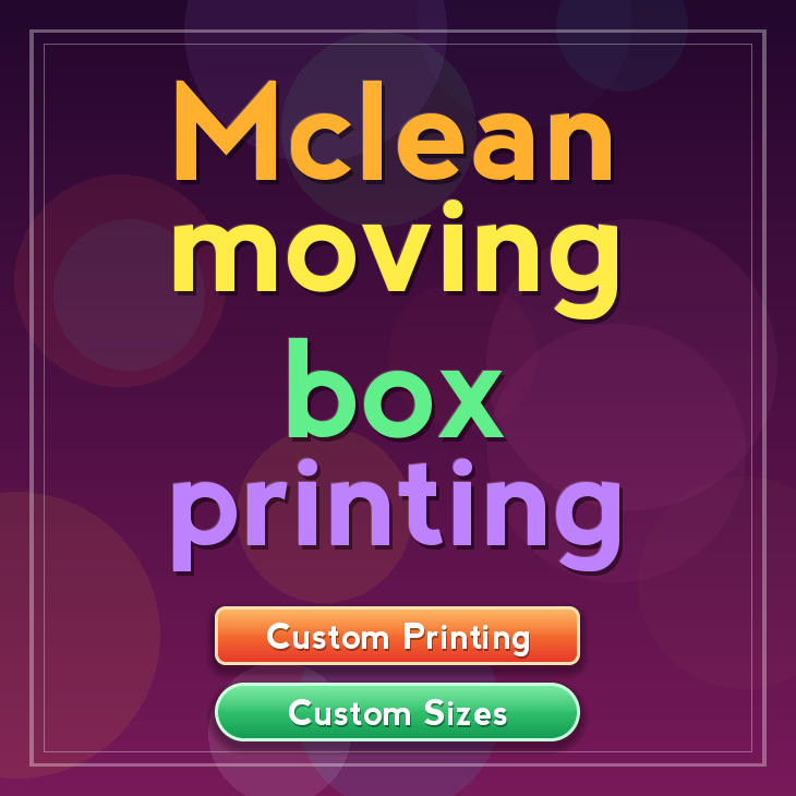 Mclean moving box printing