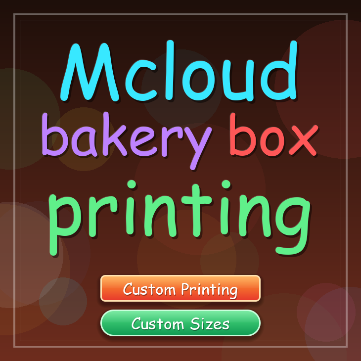 Mcloud bakery box printing
