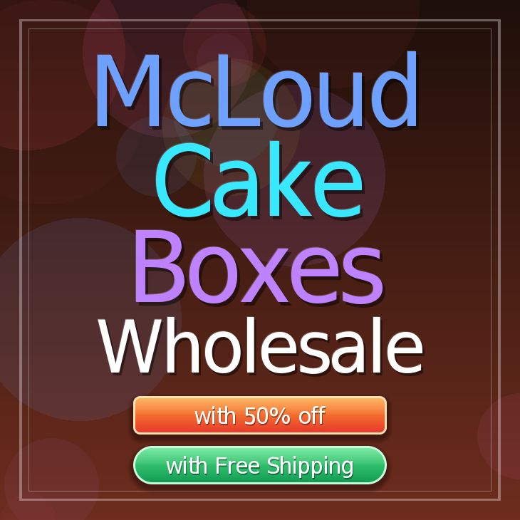 Mcloud cake boxes