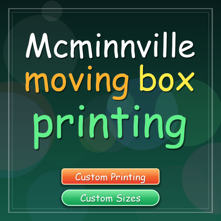 Mcminnville moving box printing