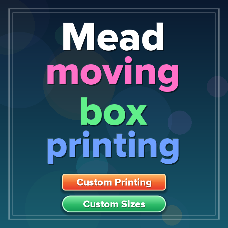 Mead moving box printing