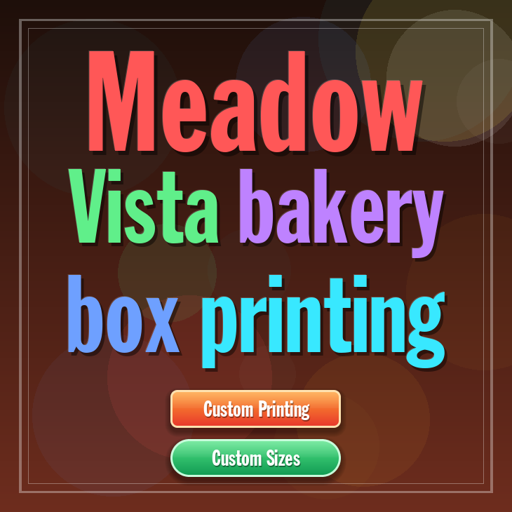 Meadow Vista bakery box printing