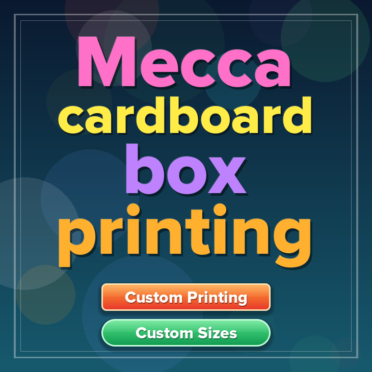 Mecca cardboard box printing