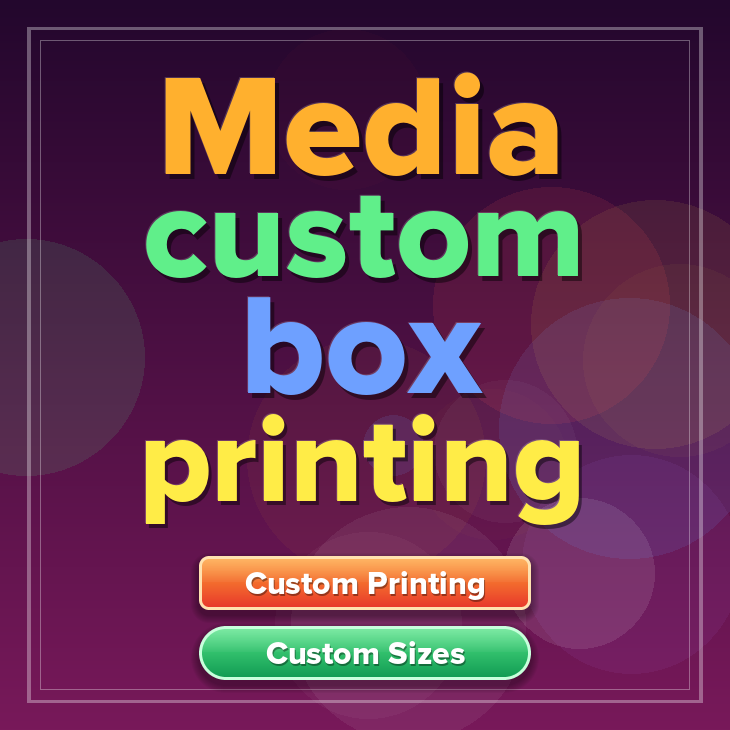 Media custom box printing