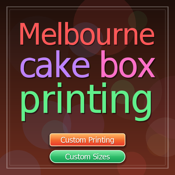 Melbourne cake box printing