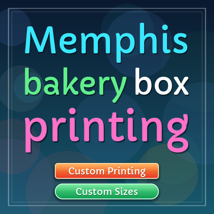 Memphis bakery box printing