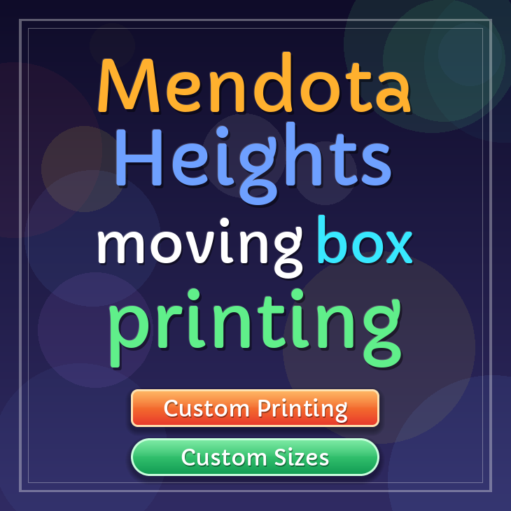 Mendota Heights moving box printing