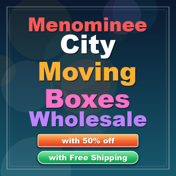 Menominee City moving boxes